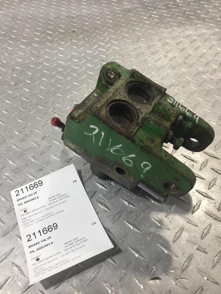 John Deere Brake Valve for John Deere 1020, 2020, 2030, 2240, 2440