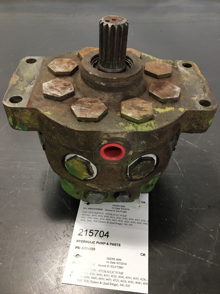 John Deere 4840 Hydraulic Pump And Parts For John Deere 2640 2755 2840